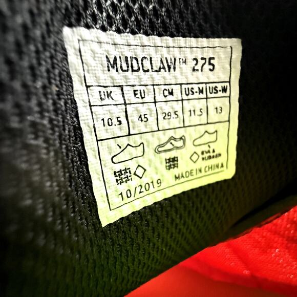 Inov-8 Mudclaw 275 Men’s 11.5 Trail Running Shoes Red Aggressive Lugs OCR Fell - Picture 2 of 9